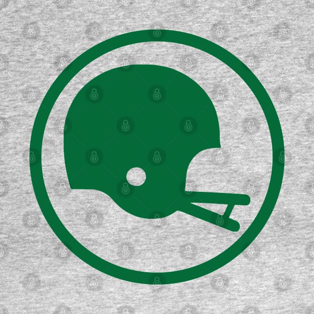 Two-Bar Helmet Minimalist Logo (Green) by HelmetAddict